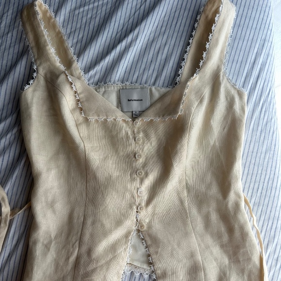 Reformation viola linen top 0 - Picture 2 of 3